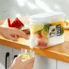 Waterflessen weken limonade -emmer met kraantank fruit efficiënte koeling koud drankje ijs modern en eenvoudige drankpot