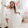 Little Girls Summer Dress for Kids Princess Birthday Party Gown Lace Sling Tutu Wedding Children Dresses Vintage Floral Clothes 240407