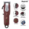 Magicful Professional Hair Clipper Lithum Bateria USB TRIMMER TRIMER LED Wyświetlacz Home Man Broda Shaver Maszyna 240408