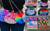 Fidget Crossbody zincir çantası Push Pop Silikon Kauçuk Çantalar Fanny Pack Macaron Rainbow Sırt Çantaları Kabarcık Popper Çantası Comical Make6942704