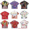 Men's Casual Shirts Multi Versions Ghost Graffiti Pattern Print Wacko Maria Short Shirt Men Women High Quality Hawaii Beach Style Top