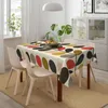 Table Cloth Oilproof Orla Kiely Multi Stem Cover Elastic Fitted Flowers Floral Abstract Backed Edge Tablecloth For Dining