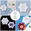 Candle Holders 2 Pcs Lotus Candlestick Mold Silicone Craft Holder Jewelry Resin Molds DIY Making Concrete