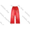 Mens luxe ontwerpers broek mannen broek Hellstar Studios Red Flare Pants hiefbouwen mannen jogger mode hiphop casual broek 23