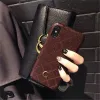 Couleurs Fashion Cell Phone Cas de téléphone en cuir Plaid téléphones