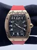Cuidado com homens Richarmill Assista Swiss Automatic Mechanical Wrist Menções Extra Caso de relógio masculino de ouro rosa de ouro rosa