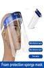 Bouclier de visage antitifogue rapide Fashion de sécurité transparent léger avec bande élastique réglable et éponge pour hommes femmes9496797