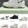 2024 Out Mens 여성의 새로운 사무실 디자이너 OOO LOW TOPS OW 신발 워킹 흰색 가벼운 블루 플랫폼 스포츠 운동화 트레이너 1542AA