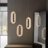 Nordic Pendant Light Inomhusbelysning vardagsrumsdekoration för hem trappor lägenhet led loft hängande lampa hängande lampor