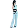 Dames tweedelige broek Modepak 2024 Spring Zoete en kruidige wind Net Red Fried Street White Girl Tweedelige zomer