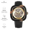 Montre-bracelets 2024 Arrivée Bobobird Men's Mechanical Watch with Unique Wooden Dail élégant Horloge Mouvement automatique Accessoire de mode