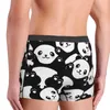 Underpants Men Cute Panda Cartoon Underwear Lovely Animal Humor Boxer Shorts Panties Male Mid Waist S-XXL