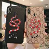 Luxe designer lederen telefoonhoesjes voor Samsung S23ultra S23Plus S20FE S22PLUS S21FE NOTE20ULTRA S8 S9PLUS S9PLUS S10E Tiger Phpne Shell Fashion Snake Protive Cove