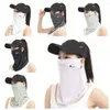 Scarves Letter Summer Silk Face Mask Fishing Shield Breathable Sunscreen Veil Sun Protection Driving