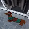 Carpets Christmas Dog DoorMat Entrée d'hiver Ornement Ornement Holiday Welcome Floor Mat Tapis Entrée pour le porche