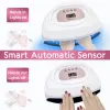 Séchoirs 57leds lampe à LED puissante sèche-ongle 4 Timer Réglage de la lampe à glace UV pour le jeûne Gel Polish Polie Smart Sensor Manucure Salon