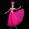 Stage Wear Opening Dance Costume Big Swing Dress Style Elegant Chinees in the Light