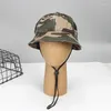 Berets Camouflage Cotton Round Top 6 Panel Fisherman Hats For Men Women Gorro Invierno Sombrero Playa Bucket Caps 58cm 60cm