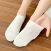 Mulheres meias femininas de cor sólida feminina Básica casual de meia respirável Slippers absorve o suor algodão tornozelo meninas invisíveis invisíveis