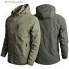 Utomhusjackor hoodies Summer Military Multi-Pockets Tactical Hunting Fishing Waterproof Hooded Thin Jacket Men Us Hot Sale Mens Outdoor Handing Jackets L48