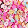 Bottiglie 120pcs Resina Charms Mixated Candy Sweets Flatback Slima Decorazioni per nail art Decorazioni in resina Manicure ACRILICO 3D Accessori