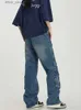 Frauen Jeans 2023 Roupa Y2K Strtwear Vintage Blue Baggy Cargo Jeanshose für Frauen Kleidung gerade Hip Hop Lady Denim Hosen Vaqueros Y240408