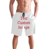 Mens Beach Shorts Custom Pattern Style Swim Trunks Quick Dry Casual Polyester Swim Shorts med nätfoder och fickor 240329