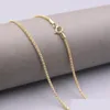 Chains Au750 Pure 18K Yellow Gold Necklace 1.8Mm Lantern Popcorn Chain 3.8G / 18Inch For Women Gift Drop Delivery Jewelry Necklaces Pe Ot3Rw