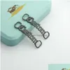 Charms Nome personalizado sapato de fivela corda Decoração de decoração de cartas personalizadas de jóias jóias aço inoxidável