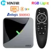 ボックスA95X F3 AIR AMLOGIC S905X3 ANDROID 9.0 4GB 64GBスマートテレビボックスサポートPlex Media Server YouTube Set Top Box 4GB 32GB 2GB 16GB