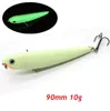 1 pc 90 mm 10g Luminous Pencil Hard Baits Lures Fishing Hooks 6 Treble Hook Fishhooks Pesca Tackle Accessoires KLIU5033142955