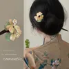 2024 Sıcak Satış Erik Çiçeği Ahşap Saçkop Hanfu Saç Pimi Sopa Cheongsam Çin tarzı kız tokalılar Koreli başlık