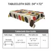 Table Cloth Oilproof Orla Kiely Multi Stem Cover Elastic Fitted Flowers Floral Abstract Backed Edge Tablecloth For Dining