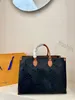 حقائب مصممة فاخرة حقائب اليد المنقوش بالزهرة lousis حقيبة على Go Lousis Handbags Vouton Louies tote bag bag yould on the go vouton