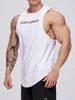 Mężczyźni kamizelki mięśni bawełniana bielizna bez rękawów Top Top solidne kamizelki Undershirts Oneck Gymblothing Bodybuilding Tops 240408