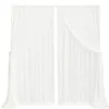 Fleurs décoratives 150x300cm Draperie Gauze Double-couche Double face Bondage de mariage Curtains Curtains Party Arch Decoration