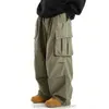 Pantalones largos de hip hop hip hop sueltos al por mayor de seis bolsillos de bolsillo algodón chino para hombre de paracaídas de paracaídas para hombres