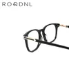 Lunettes de soleil Frames Round Hommes Glêmes Cadre en gros en vrac Optical Prescription Myopie Eyeglass Italie Acétate Eyewear de haute qualité