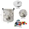 Sac à linge Lumières de Noël et flocons de neige panier sale pliable Organisateur de maison Vêtements pour enfants Stockage