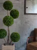 Dekoratif çiçekler yapay bitki küresel pot kapalı oturma odası kat büyük bonsai dekorasyon ağacı İskandinav