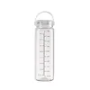 Water Bottles Silicone Handle Bottle Portable Sports Cup 500ml Leak-proof With Scale For Men Travel