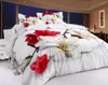 Sängkläder sätter sängkläder Mikrofiber tyg bekväm rose jacquard europeisk amerikansk 3d ark täcke täcker dekbedovertrek