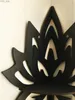 Andere thuisdecor Stone Crystal Rack Display Candle Wall Hanging Lotus Wood Decoratie Beautiful Floating Home YQ240408