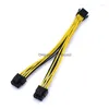 Computer Cables Connectors S 20Cm 18Awg Atx Eps Cpu 8Pin To 2 84 4Pin Splitter Extention Power Drop Delivery Computers Networking Dh0F6