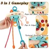 Montessori Sensory Development Baby Toys Pull String Finger GRASP TRÄNING Tidig inlärning Utbildning Tanding A 13Y 240407