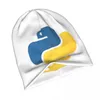 Bérets Programmer Python Symbol Skullies Boneies Caps Hatte de tricot hiver