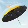 Super Strong Windproect Automatic Folding Men Paraply 72/80 Benförstärkad stor regntät sol UV -skydd Umbrellas Women 240329