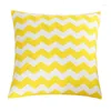 Oreiller 45x45cm de couleur jaune Géométrique épaissisée de coton de canapé couverture de décoration de décoration intérieure