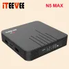 Boîte 1PC Magicsee N5 Max Amlogic S905X3 Android 9.0 TV Box 4G 32G / 64G ROM 2.4 + 5G Dual WiFi Bluetooth 4.0 Smart Box 4K Set Top Box