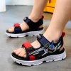 Sneakers Children Sandals For Boys Summer Beach Shoes Cartoon Sandalias Big Girls Kids Fashion Sandales Maat 29 ~ 39#Black/Gray/Blue BBX211